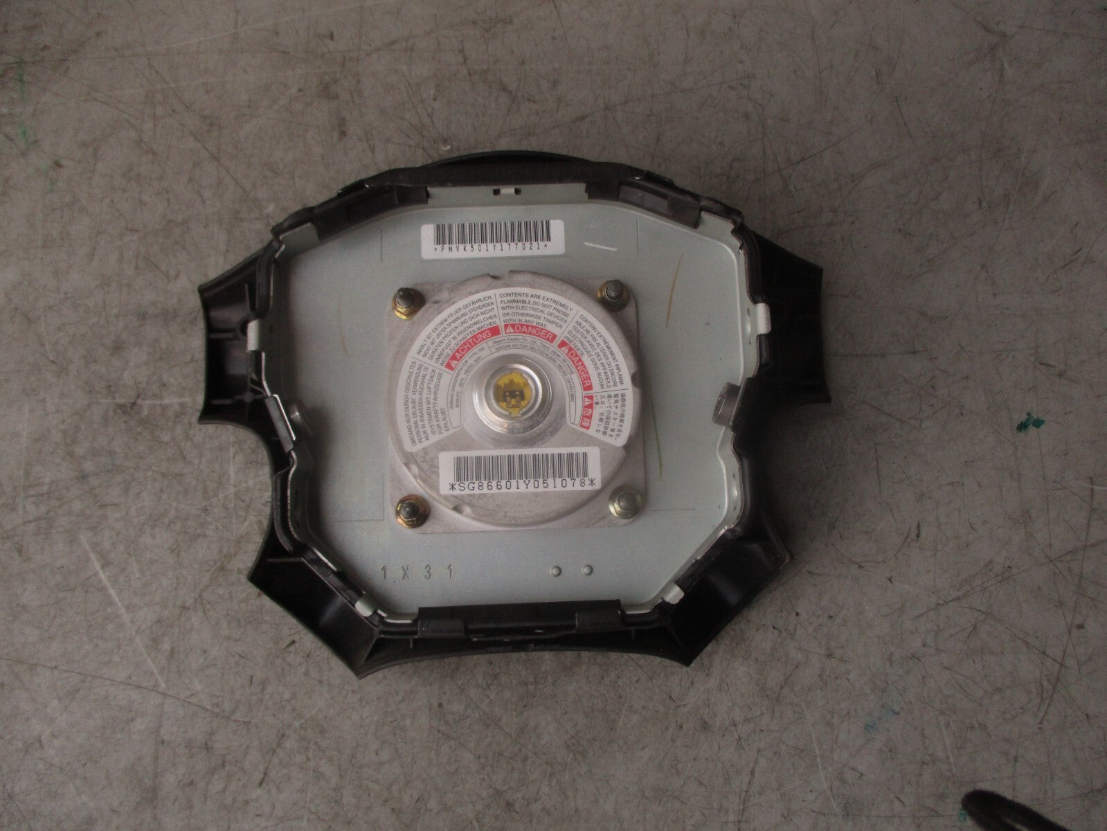 2002 NISSAN NAVARA D22 STEERING WHEEL AIR DASHBOARD BAG