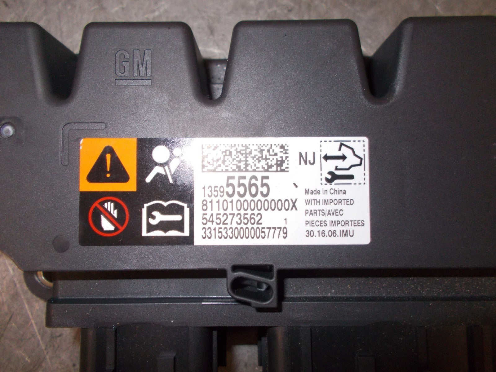 VAUXHALL VIVA OPEL KARL 2016 AIRBAG CONTROL ECU MODULE 13595565