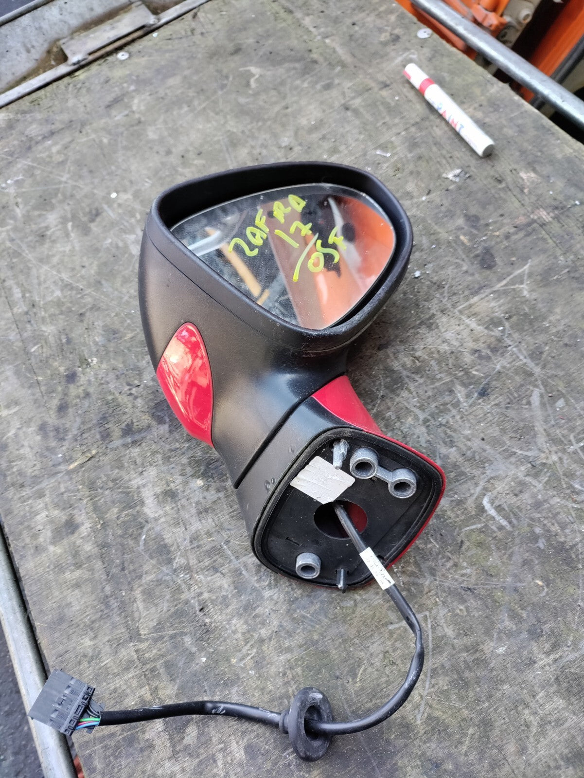 VAUXHALL ZAFIRA C MK3 OSF DRIVER SIDE WING MIRROR RED