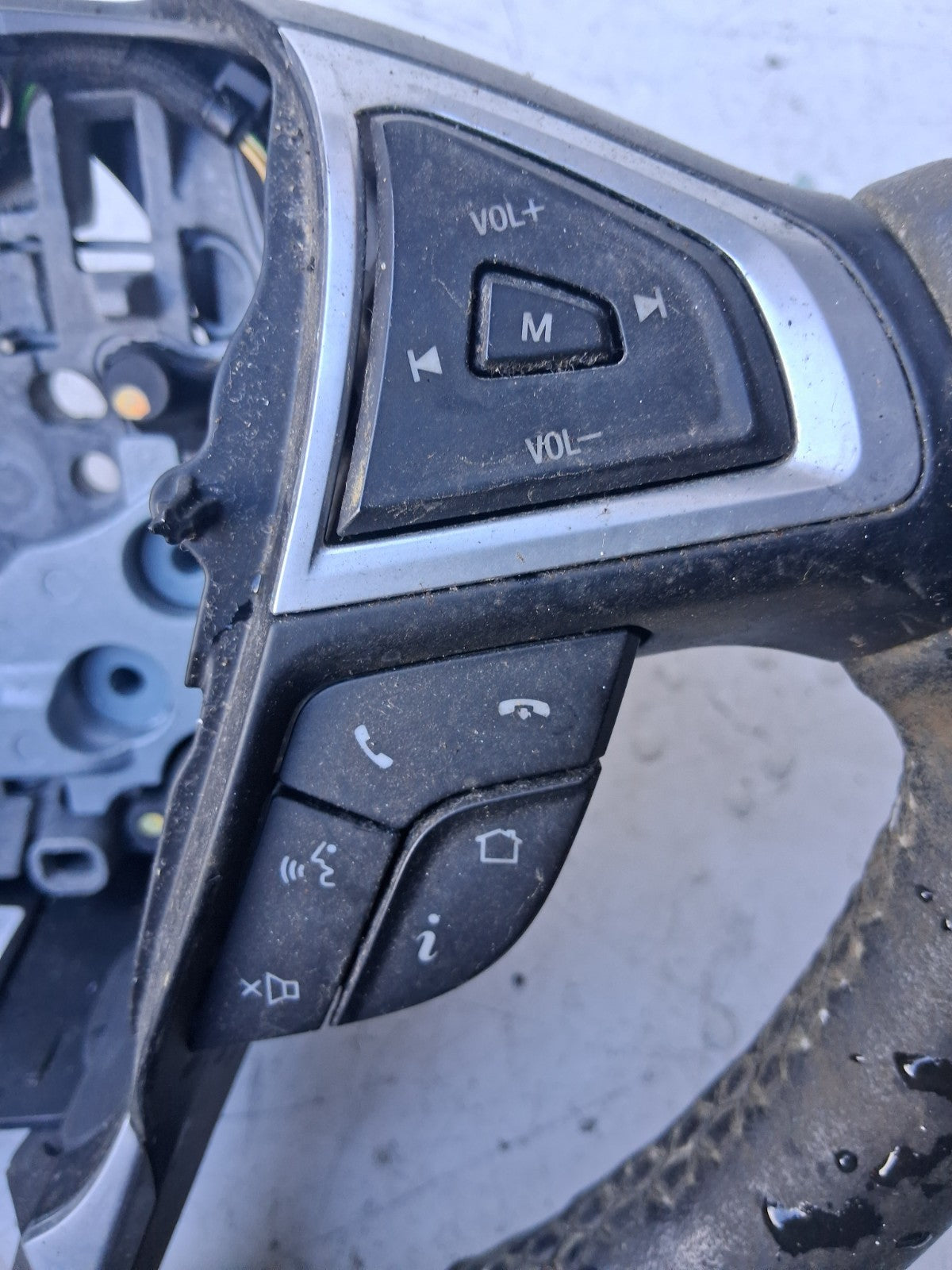 2019 FORD GALAXY MK4 MULTIFUNCTIONAL STEERING WHEEL BLACK 308045884D52