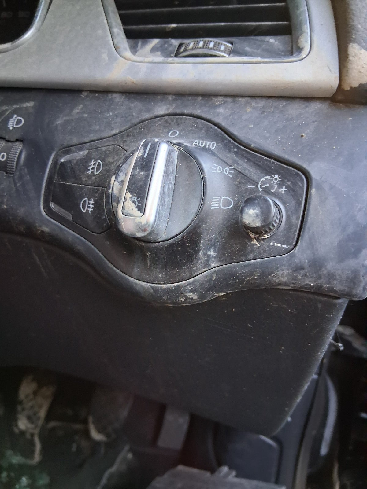 2015 AUDI A5 HATCHBACK HEADLIGHT ADJUSTER CONTROL SWITCH PANEL
