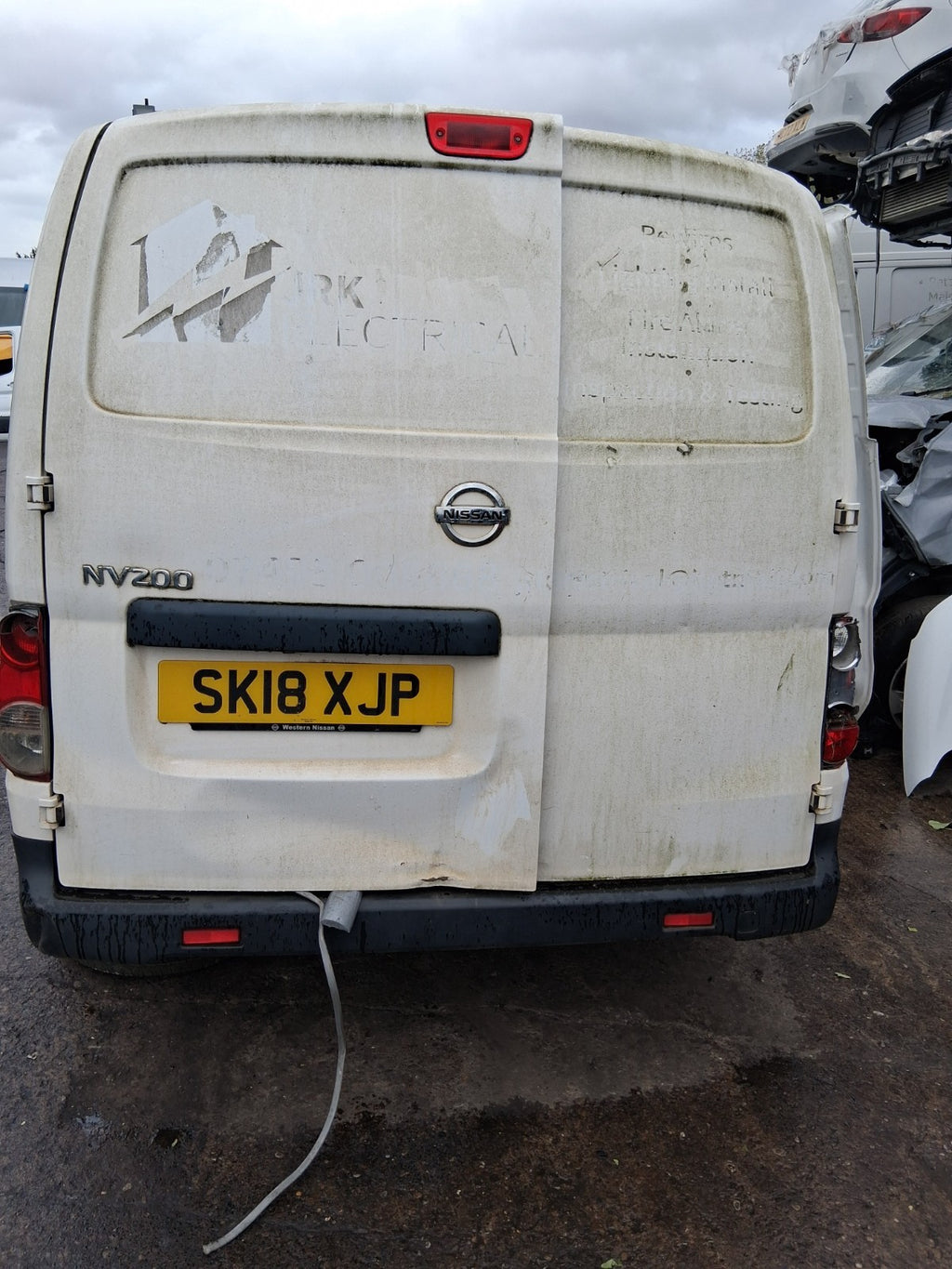2018 NISSAN NV200 NSR PASSENGER SIDE REAR LEFT COMPLETE DOOR WHITE