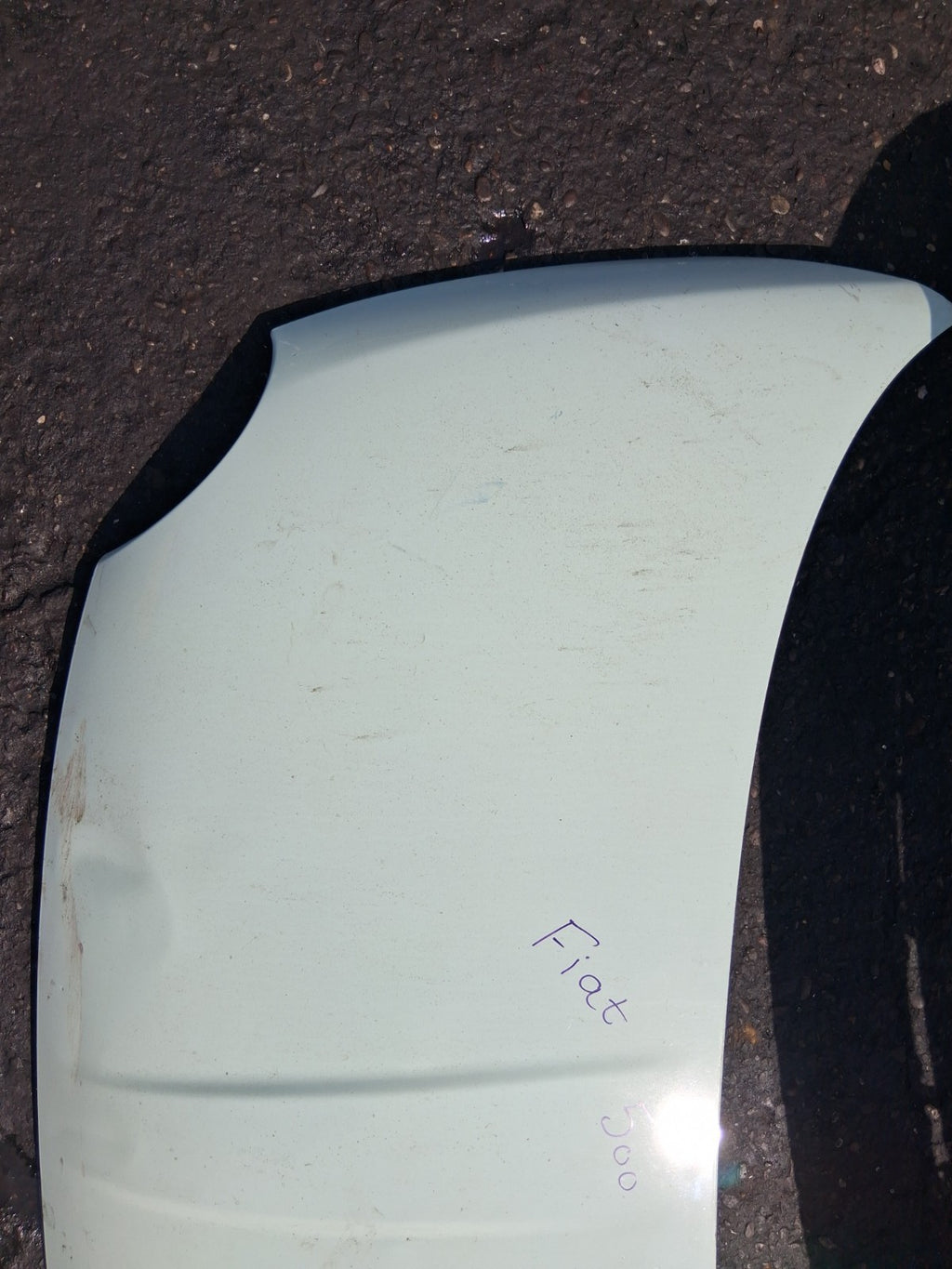 2015 FIAT 500 LOUNGE MK1 FRONT BONNET HOOD PANEL OCEAN GREEN C175