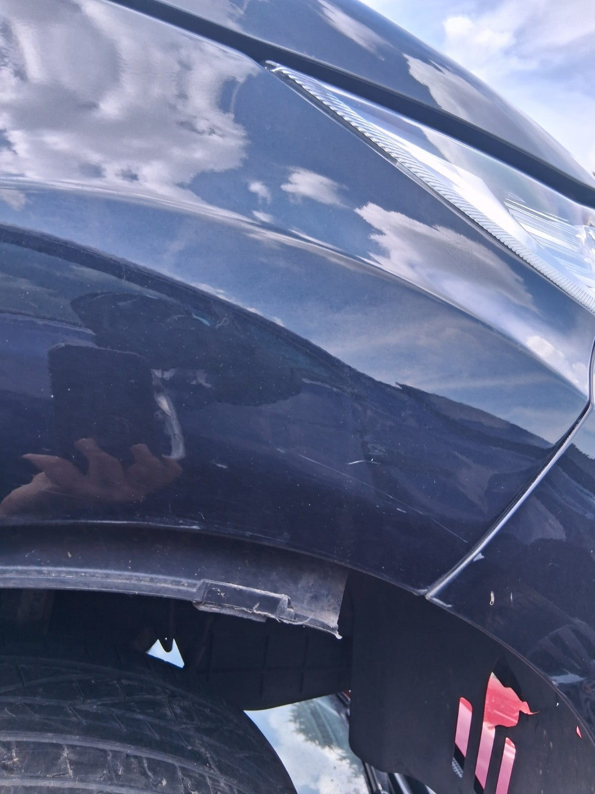 2012 FORD FIESTA MK7 5 DOOR OSF DRIVER SIDE FRONT RIGHT WING PANEL BLACK