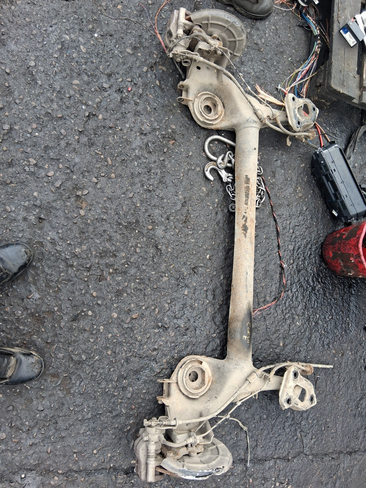 2016 VAUXHALL CORSA E REAR AXLE BEAM DISC TYPE