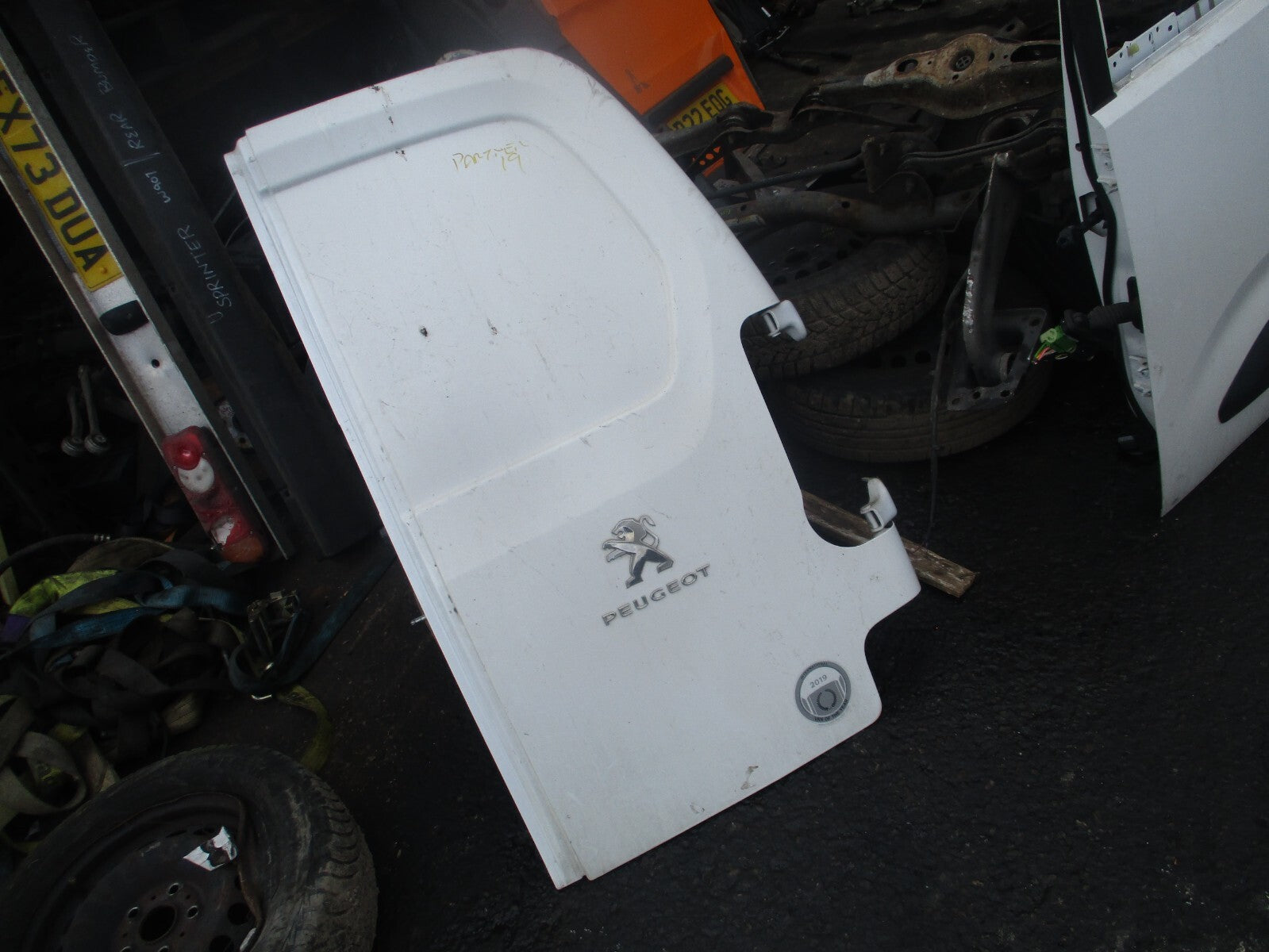 2024 PEUGEOT PARTNER MK3 K9 OSR DRIVER SIDE REAR COMPLETE DOOR WHITE