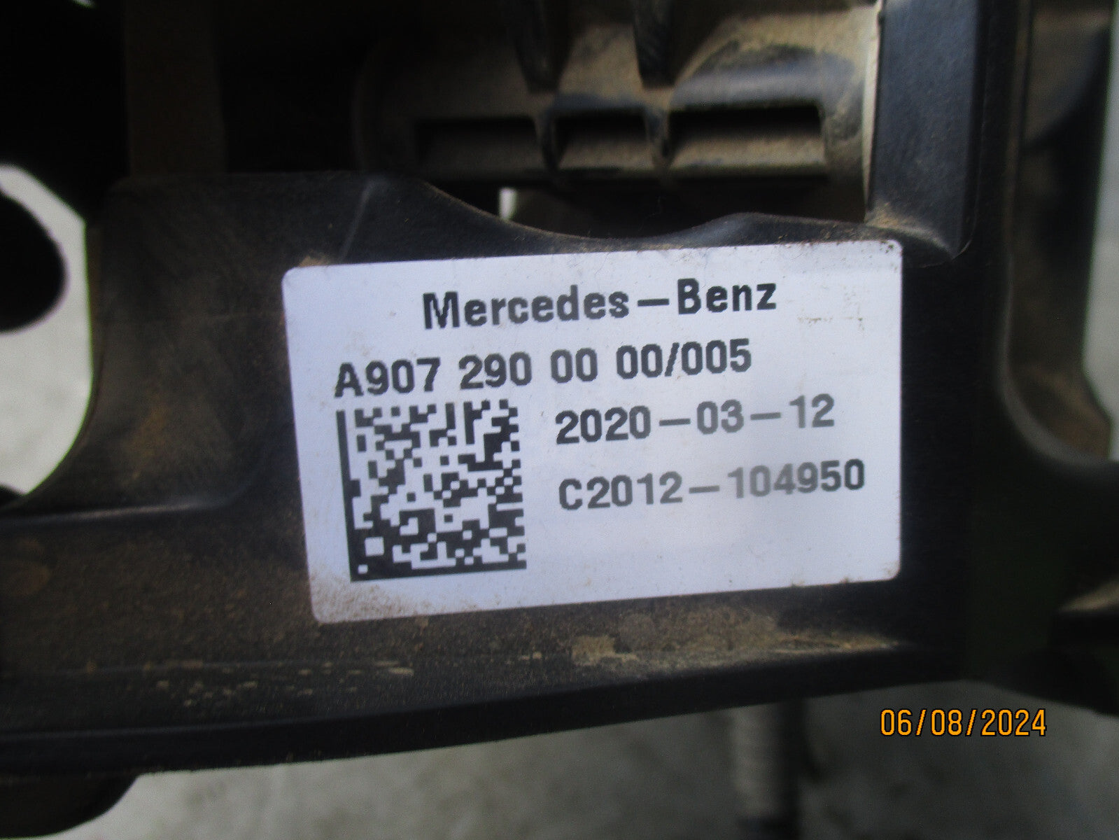 2020 MERCEDES BENZ SPRINTER W907 CLUTCH PEDAL A9072900000