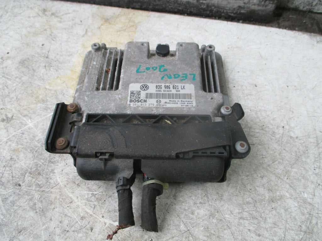 SEAT LEON MK2 2007 1.9 DIESEL ECU ENGINE CONTROL MODULE UNIT 03G906021L