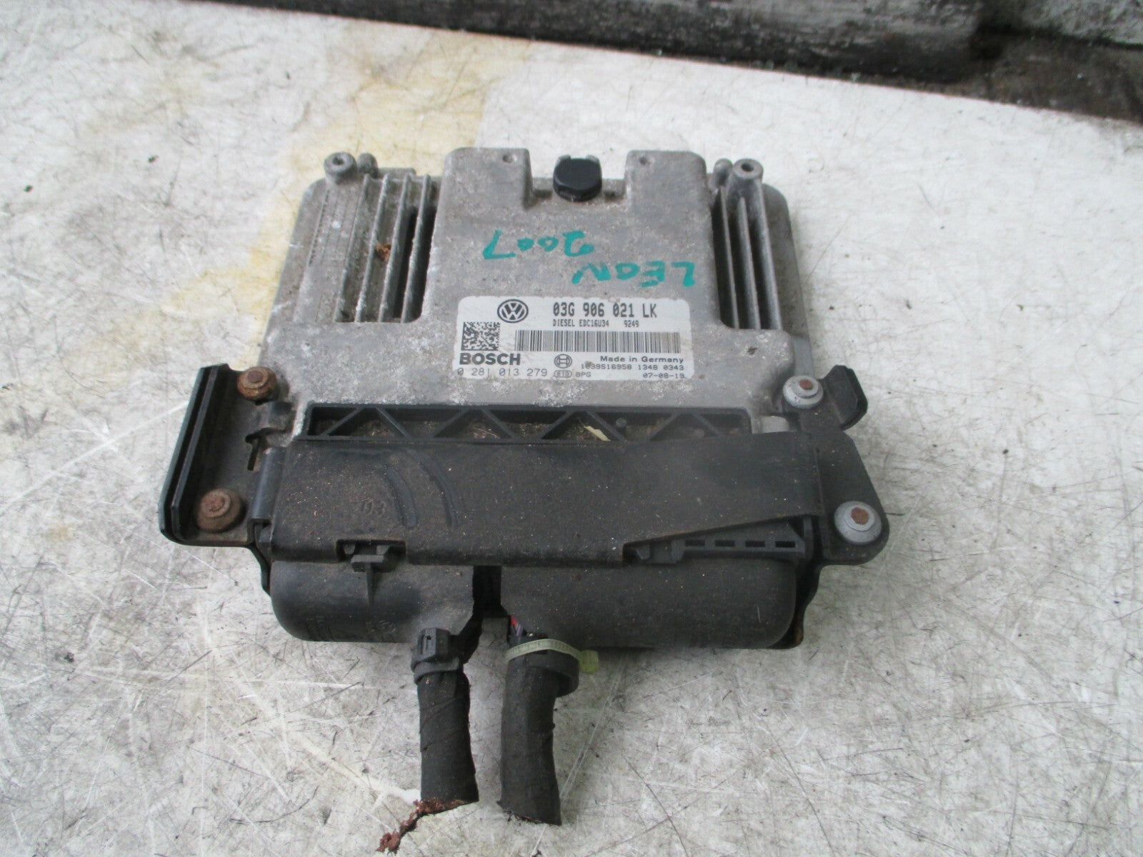 SEAT LEON MK2 2007 1.9 DIESEL ECU ENGINE CONTROL MODULE UNIT 03G906021L