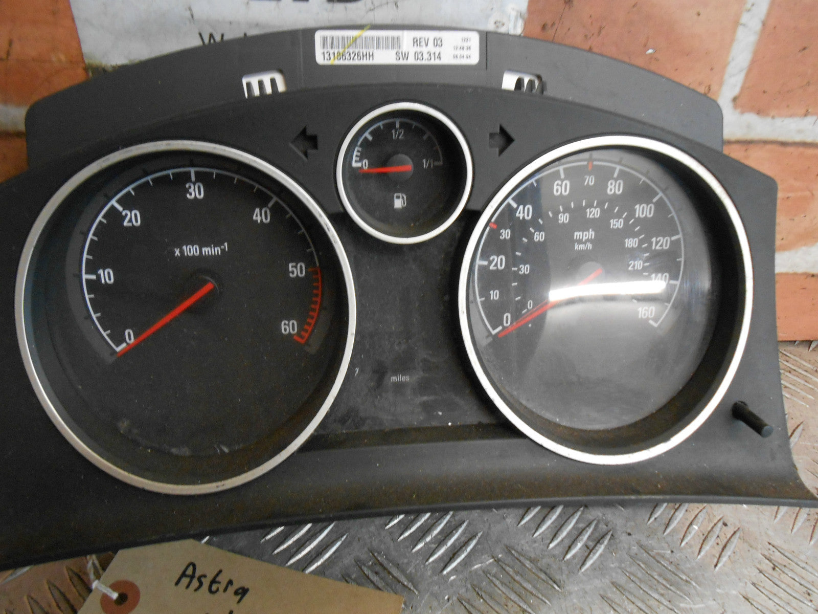 VAUXHALL ASTRA H MK5 2006 1.7 CDTI SPEEDO CLOCKS INSTRUMENT CLUSTER 13186326HH