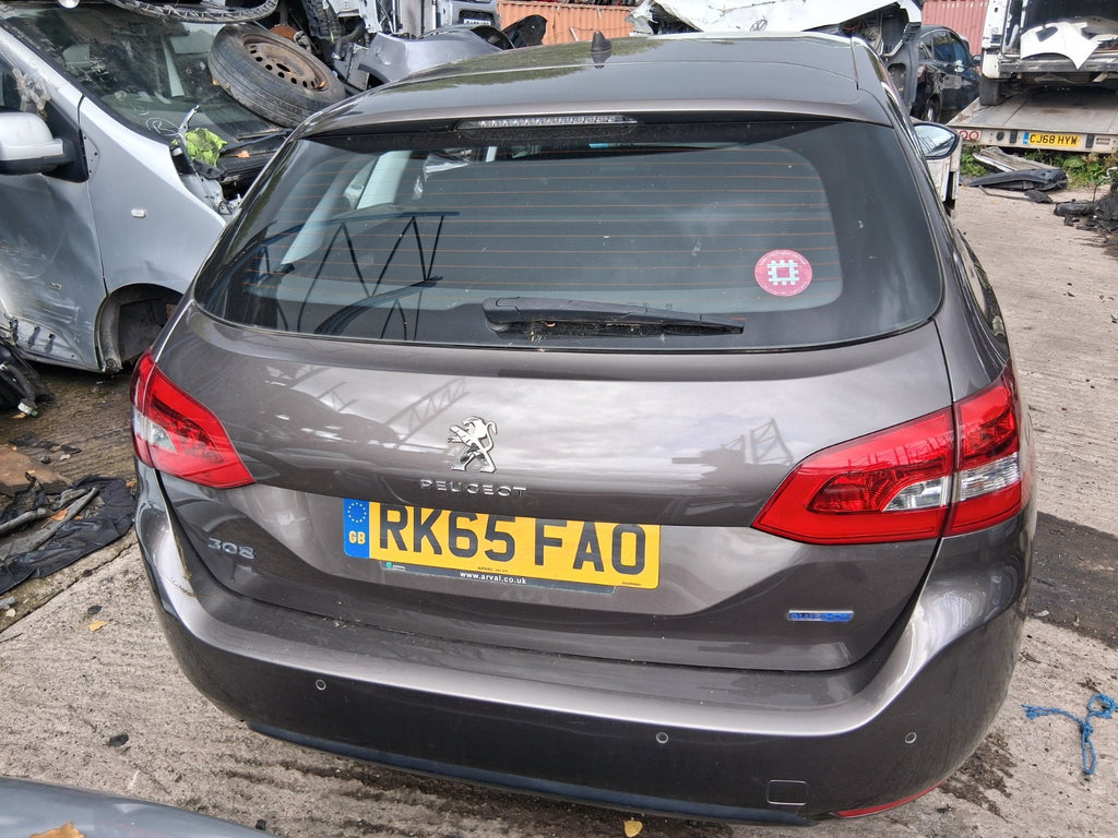 2015 PEUGEOT 308 MK2 ESTATE REAR BARE TAILGATE  BOOTLID GREY MOKA KKS