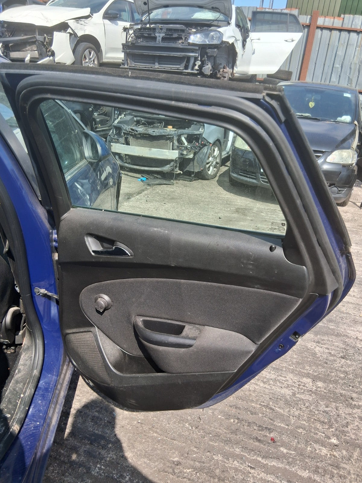 2013 VAUXHALL ASTRA J ESTATE OSR DRIVER SIDE REAR RIGHT COMPLETE DOOR BLUE