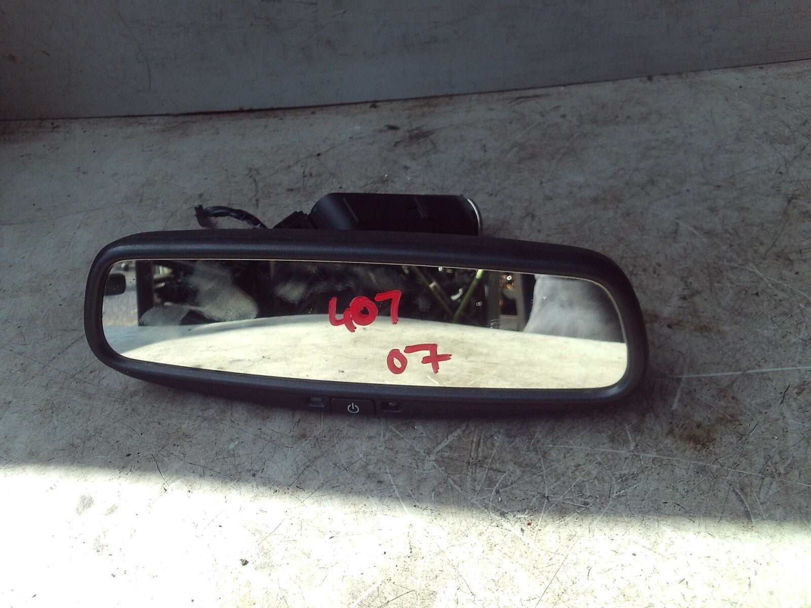 2007 PEUGEOT 407 FRONT INTERIOR REAR VIEW MIRROR