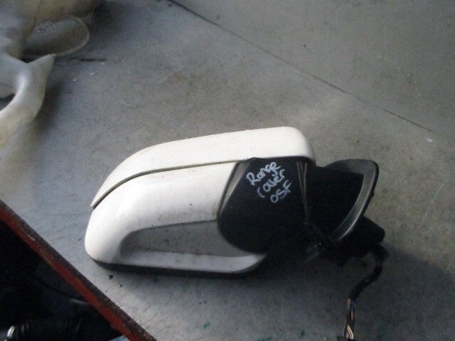 2009 RANGE ROVER SPORT l320 OSF DRIVER SIDE ELECTRIC WING MIRROR WHITE 909