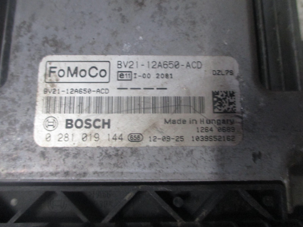 FORD FIESTA MK7 2012 1.4 TDCI ECU ENGINE CONTROL MODULE BV2112A650ACD