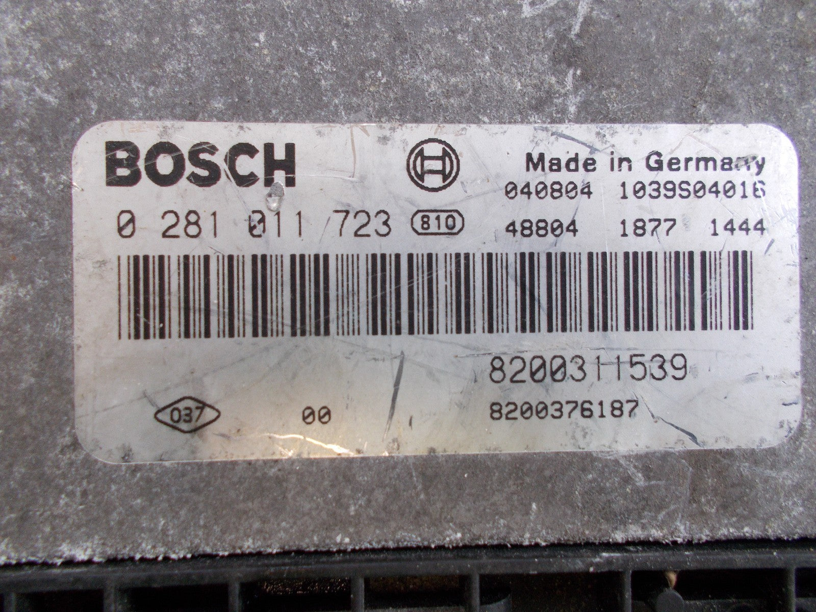 2002 RENAULT LAGUNA MK2 1.9 DCI DIESEL ECU 0281011723 8200311539