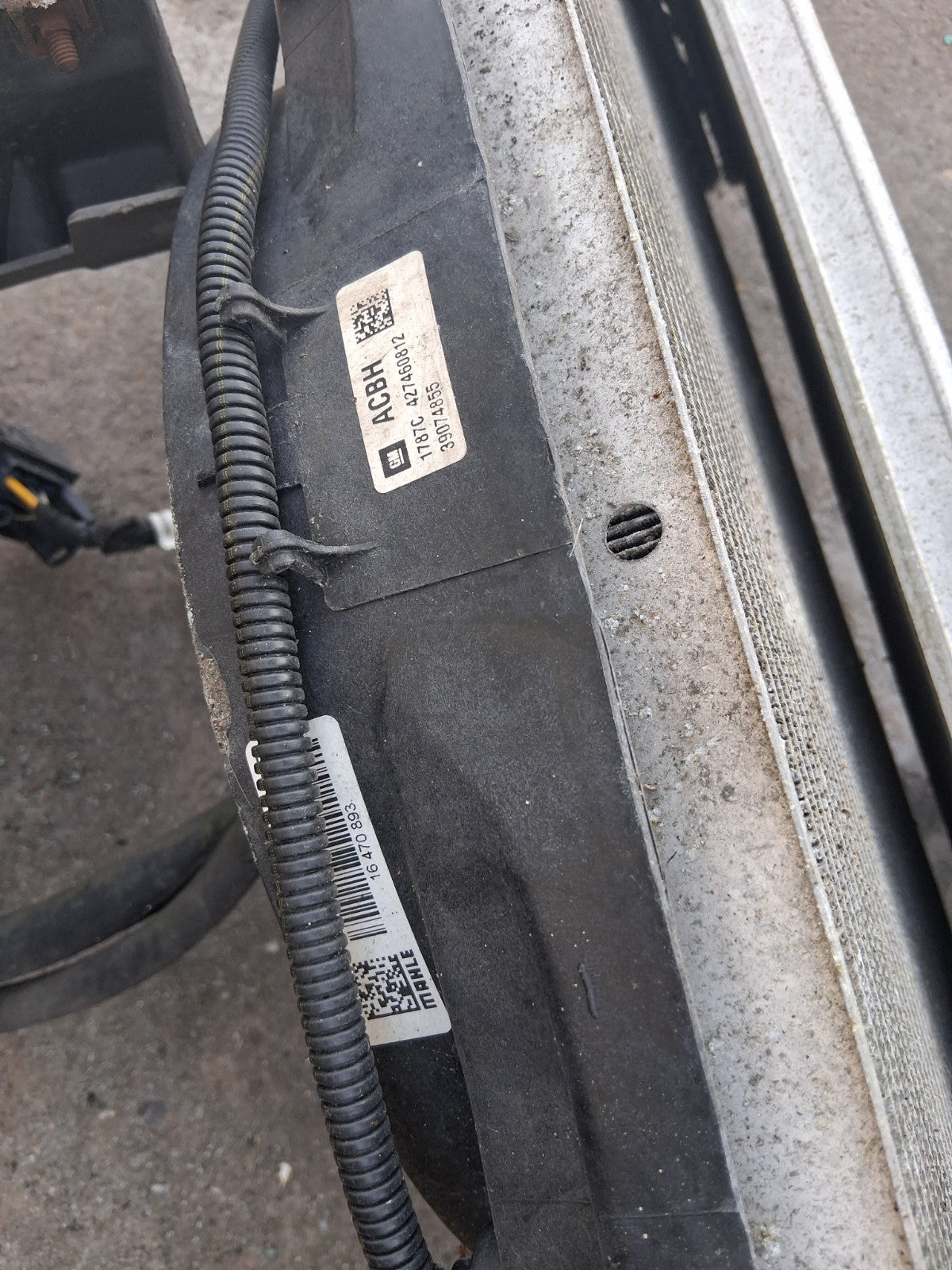 2017 VAUXHALL ZAFIRA C 1.4 PETROL RADIATOR RAD PACK 16470893
