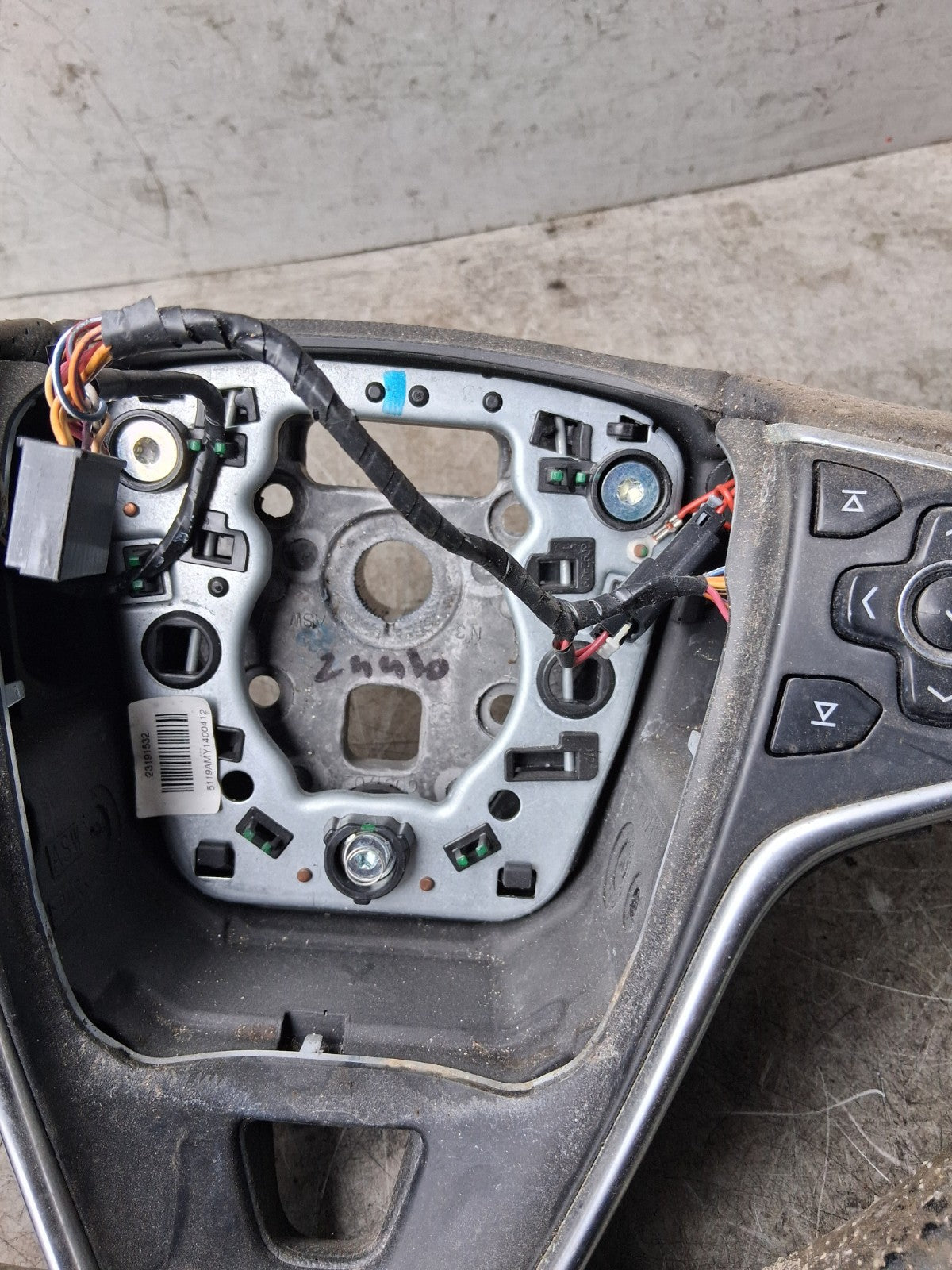2015 VAUXHALL INSIGNIA MULTIFUNCTIONAL STEERING WHEEL 23191532