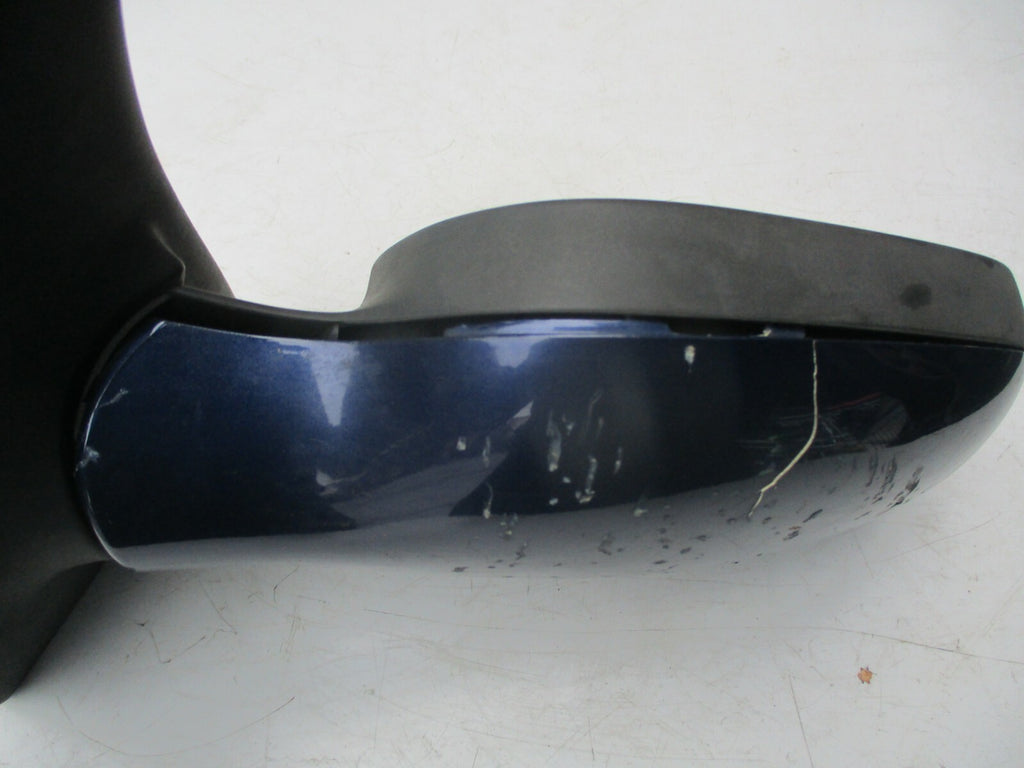 RENAULT SCENIC MK1 2003 NS PASSENGER SIDE ELECTRIC DOOR WING MIRROR DARK BLUE