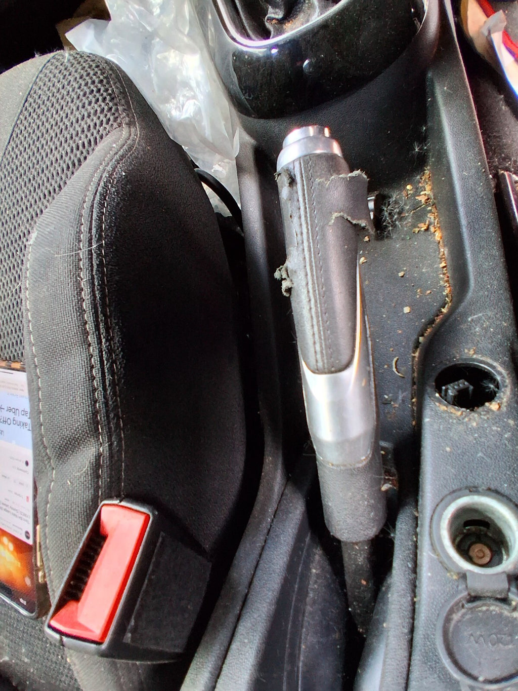 2012 CITROEN DS3 3 DOOR MANUAL HANDBRAKE PARKING BRAKE LEVER MECHANISM