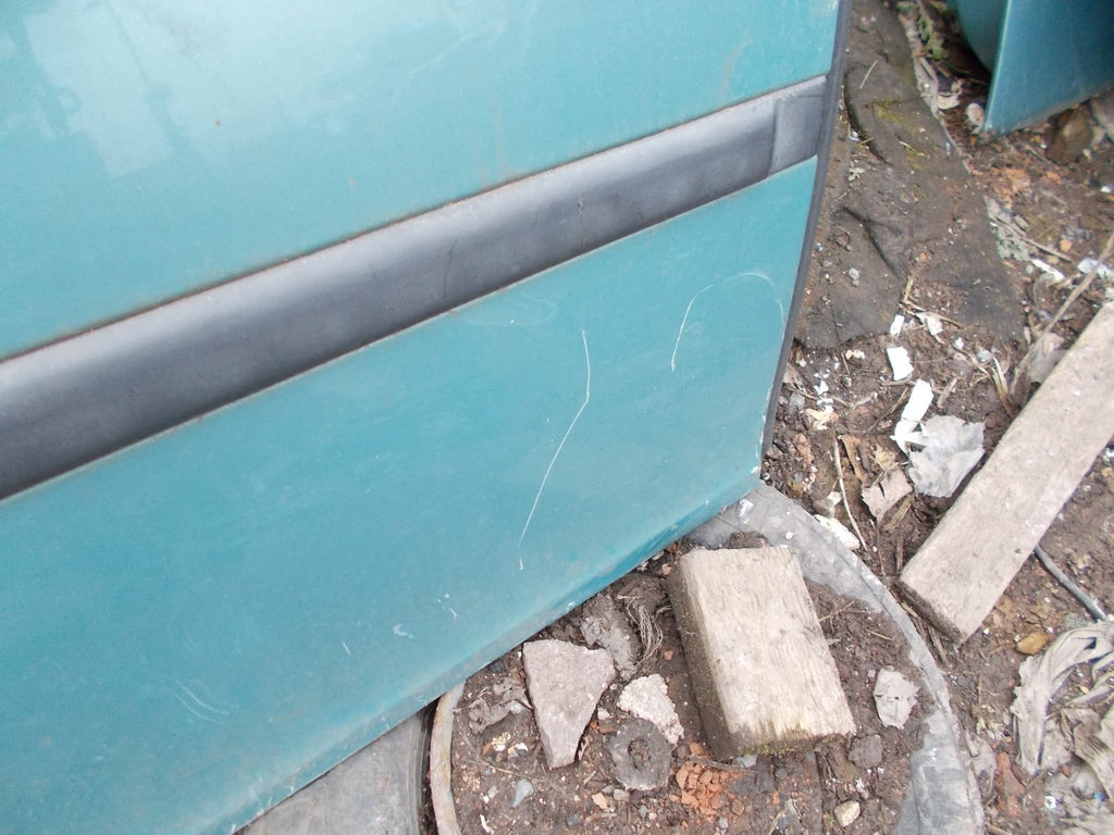 SAAB 93 2003 OSR DRIVER SIDE REAR COMPLETE DOOR  291 GLACIER BLUE METALLIC
