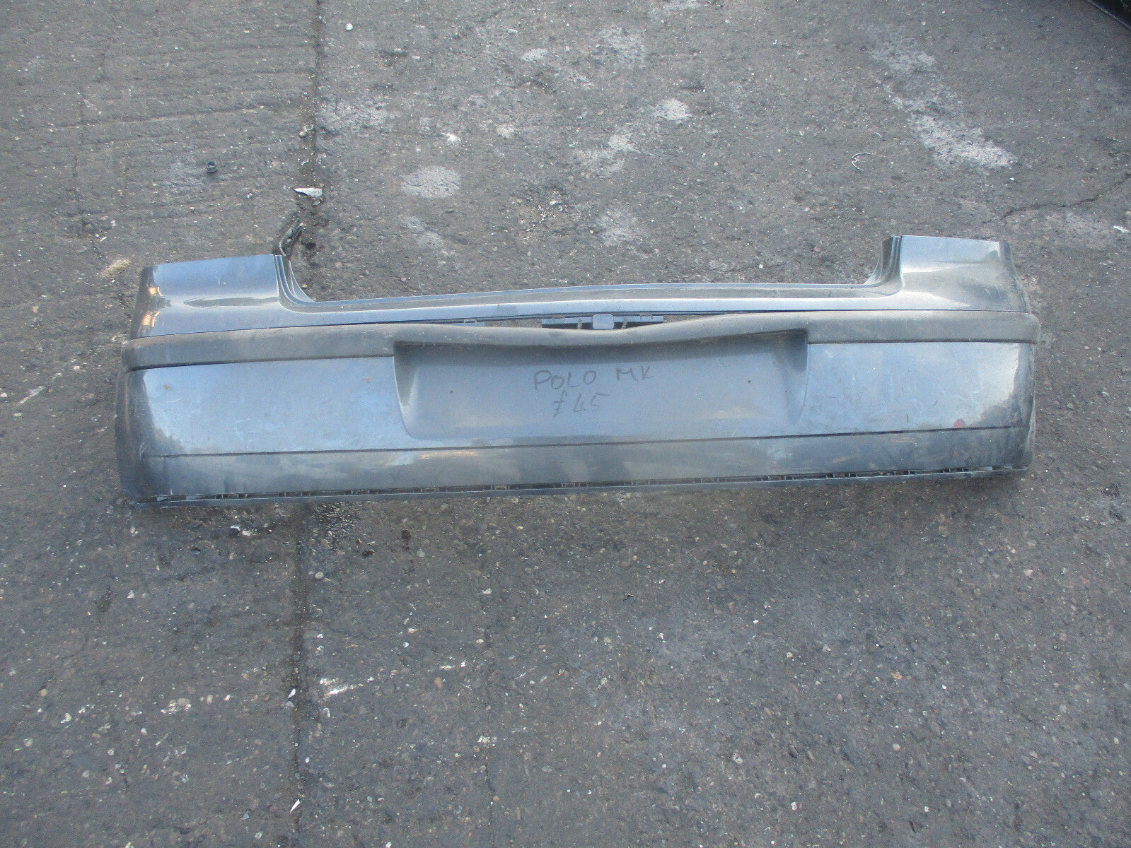 VW VOLKSWAGEN POLO 9N MK4 HATCHBACK REAR BUMPER DARK GREY