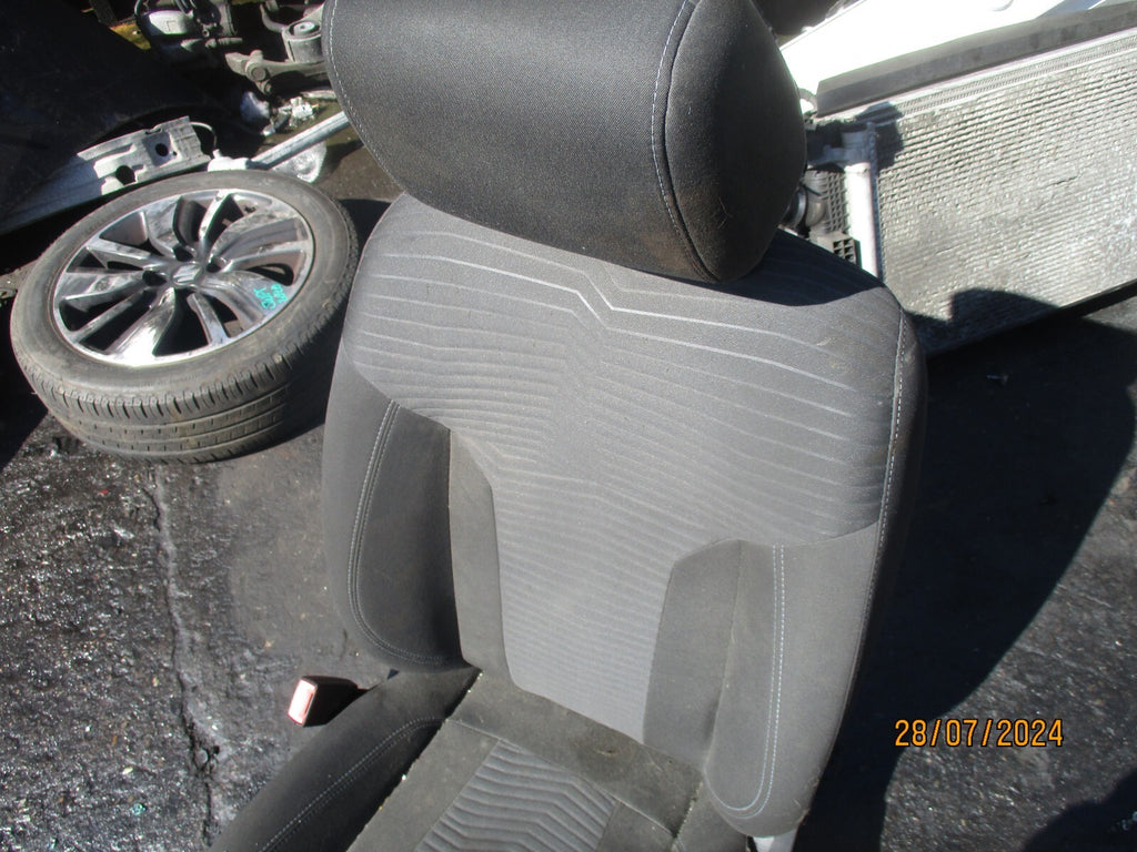 FORD FIESTA MK7 2017 NSF PASSENGER SIDE FRONT COMPLETE SEAT FABRIC