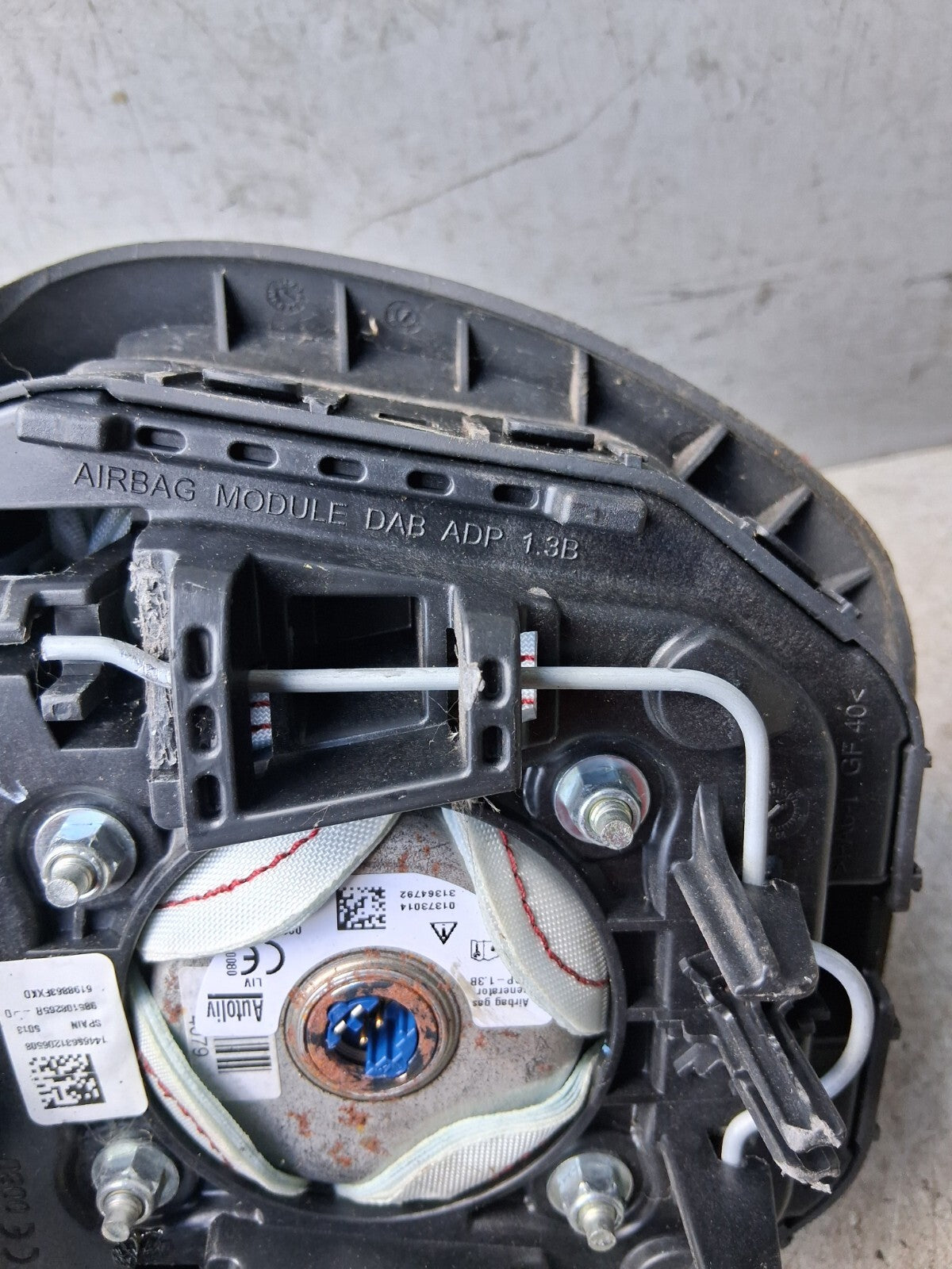 RENAULT CAPTUR 2014 STEERING WHEEL SRS AIRBAG BLACK