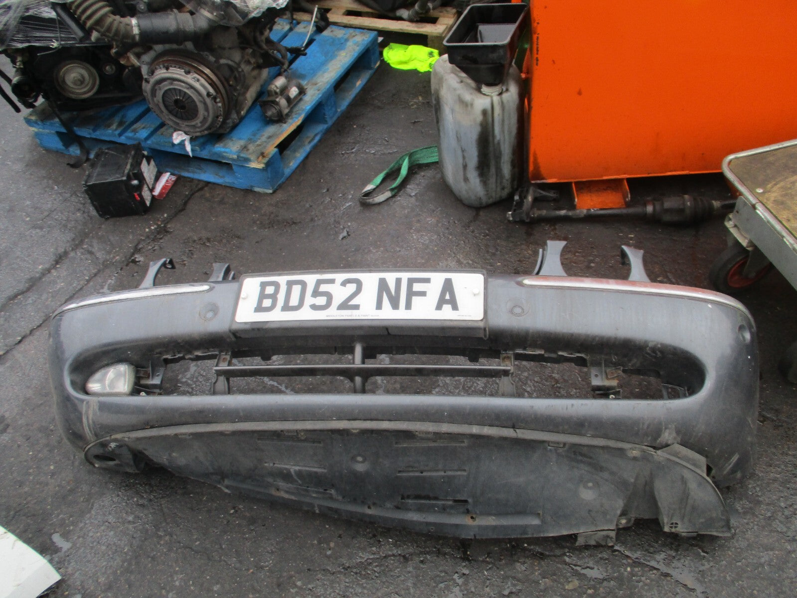 2002 JAGUAR XJ6 X350 FRONT BUMPER CHROME FOG LIGHTS GREY