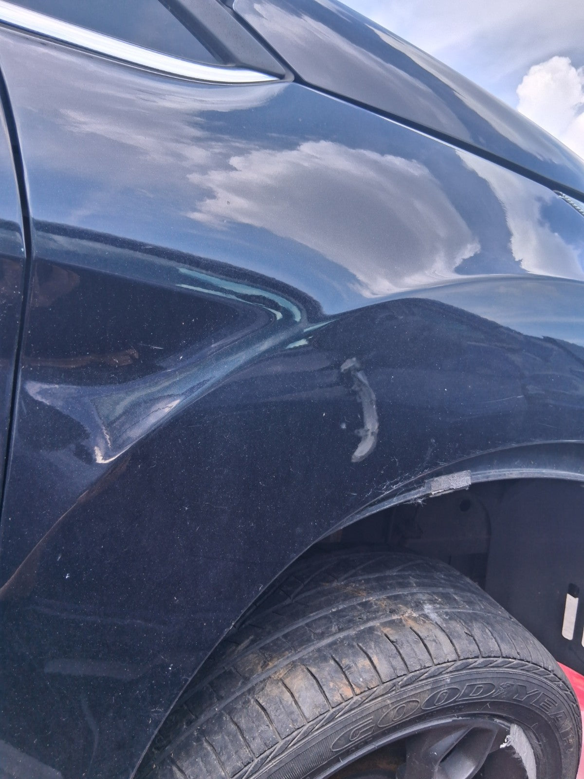 2012 FORD FIESTA MK7 5 DOOR OSF DRIVER SIDE FRONT RIGHT WING PANEL BLACK
