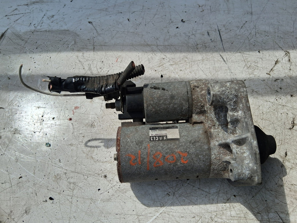 2012 PEUGEOT 208 STARTER MOTOR 9671530880