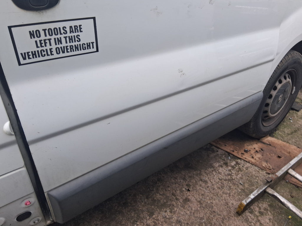 2014 VAUXHALL VIVARO MK1 NS PASSENGER SIDE LEFT COMPLETE SLIDING DOOR WHITE