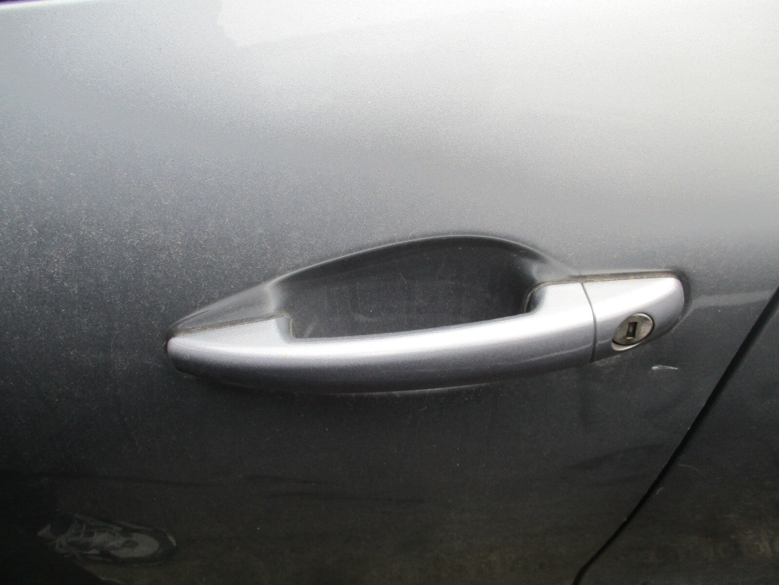 PEUGEOT 2008 2018 MK1 NSF PASSENGER REAR EXTERIOR HANDLE CULUMUS GREY MET KCA