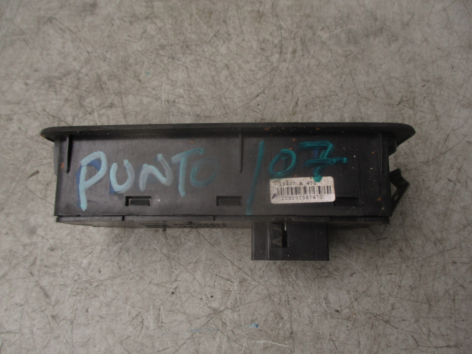 2007 FIAT PUNTO FRONT & REAR FOG LIGHT SWITCH 735367267