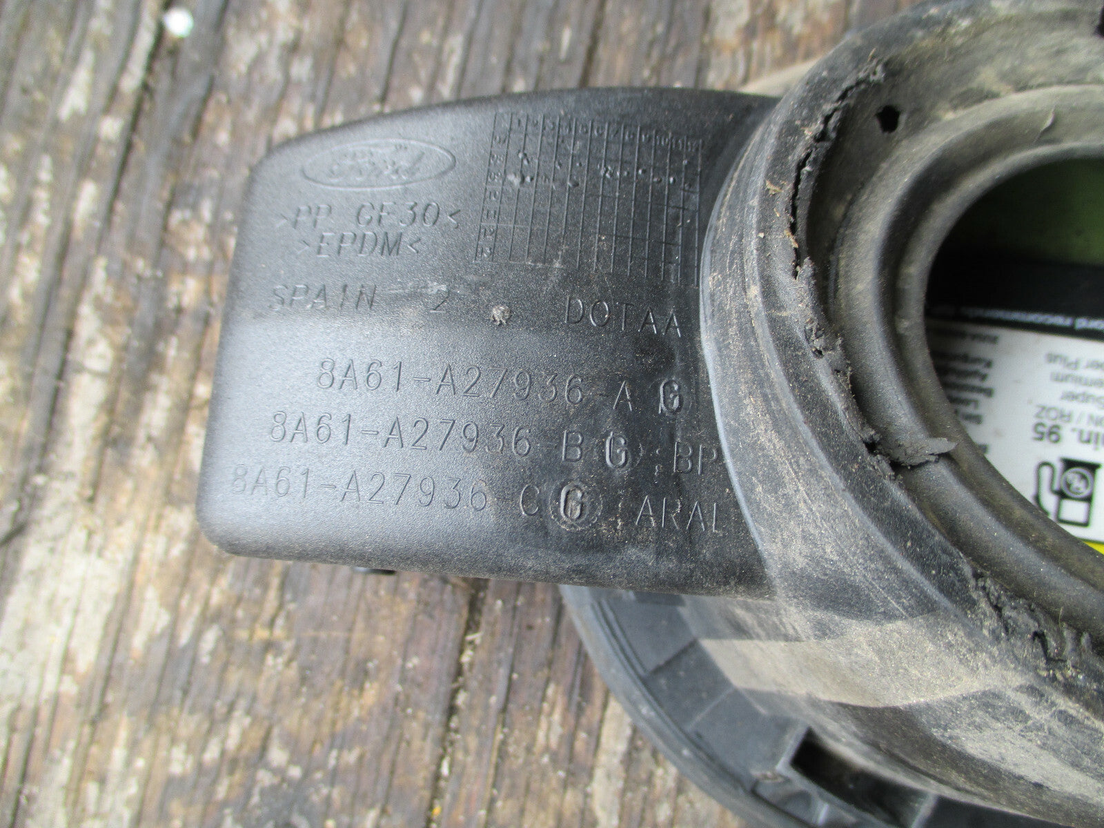 FORD FIESTA 2009 MK7 FUEL FILLER FLAP 8A61A27936AG