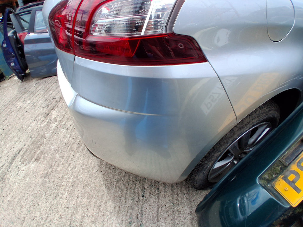 2014 PEUGEOT 308 MK2 HATCH REAR COMPLETE BUMPER PDC SENSOR GRIS ALUMINIUM EZR