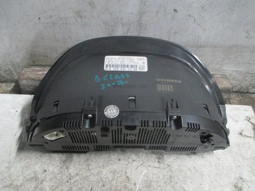 MERCEDES B CLASS W245 2007 MANUAL SPEEDOMETER INSTRUMENT CLUSTER A1695401348