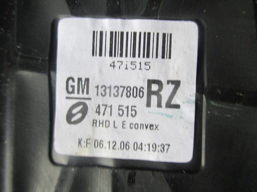 VAUXHALL ZAFIRA B 2007 NS PASSENGER SIDE WING MIRROR 13137806