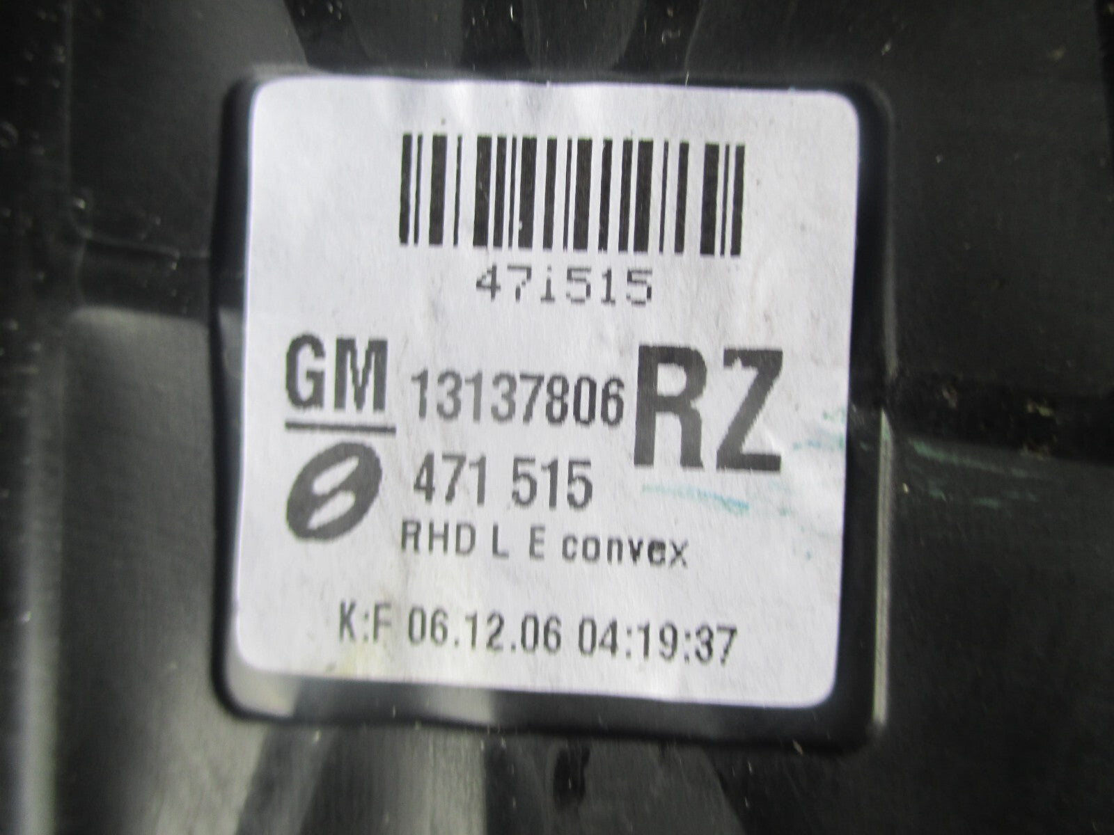 VAUXHALL ZAFIRA B 2007 NS PASSENGER SIDE WING MIRROR 13137806