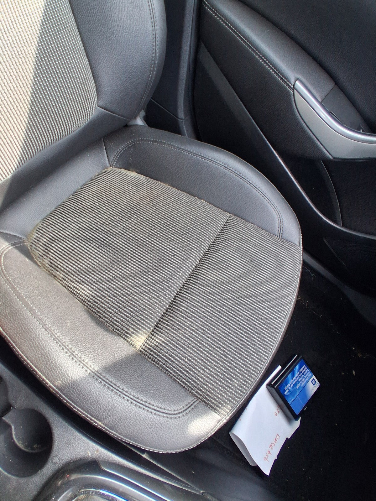 2015 VAUXHALL ASTRA J NSF PASSENGER SIDE FRONT COMPLETE SEAT HALF LEATHER