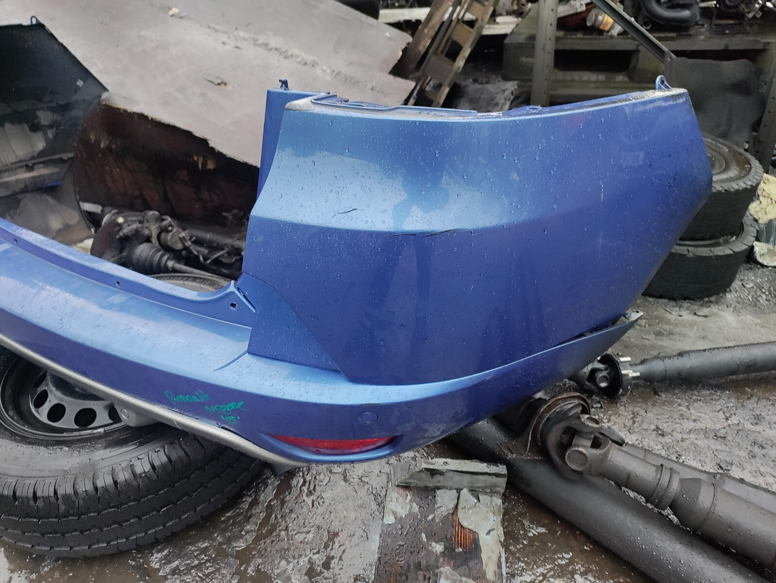 2015 RENAULT MEGANE CONVERTIBLE COMPLETE REAR BUMPER BLUE