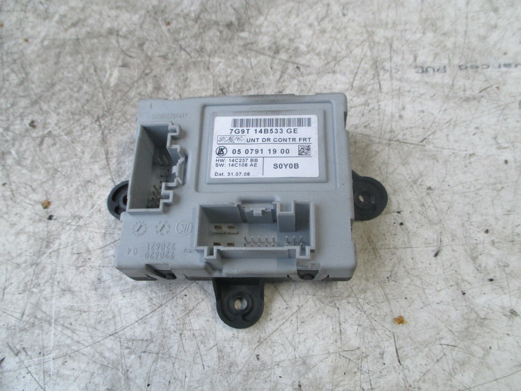 FORD MONDEO MK4 2008 NSF PASSENGER SIDE FRONT DOOR CONTROL MODULE 7G9T14B533GE