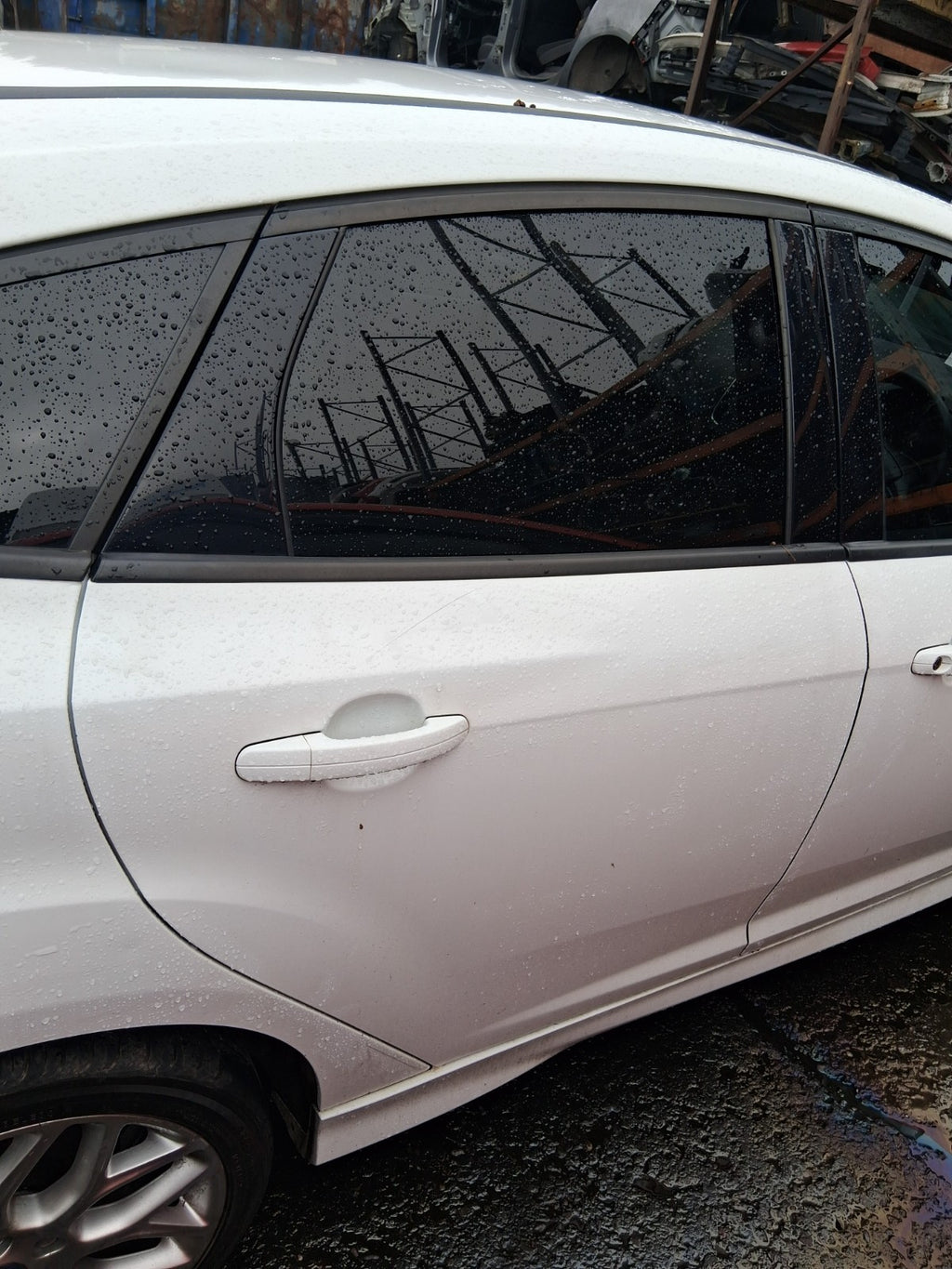 2017 FORD FOCUS MK3 ST LINE OSR DRIVER SIDE REAR RIGHT COMPLETE DOOR WHITE 5F