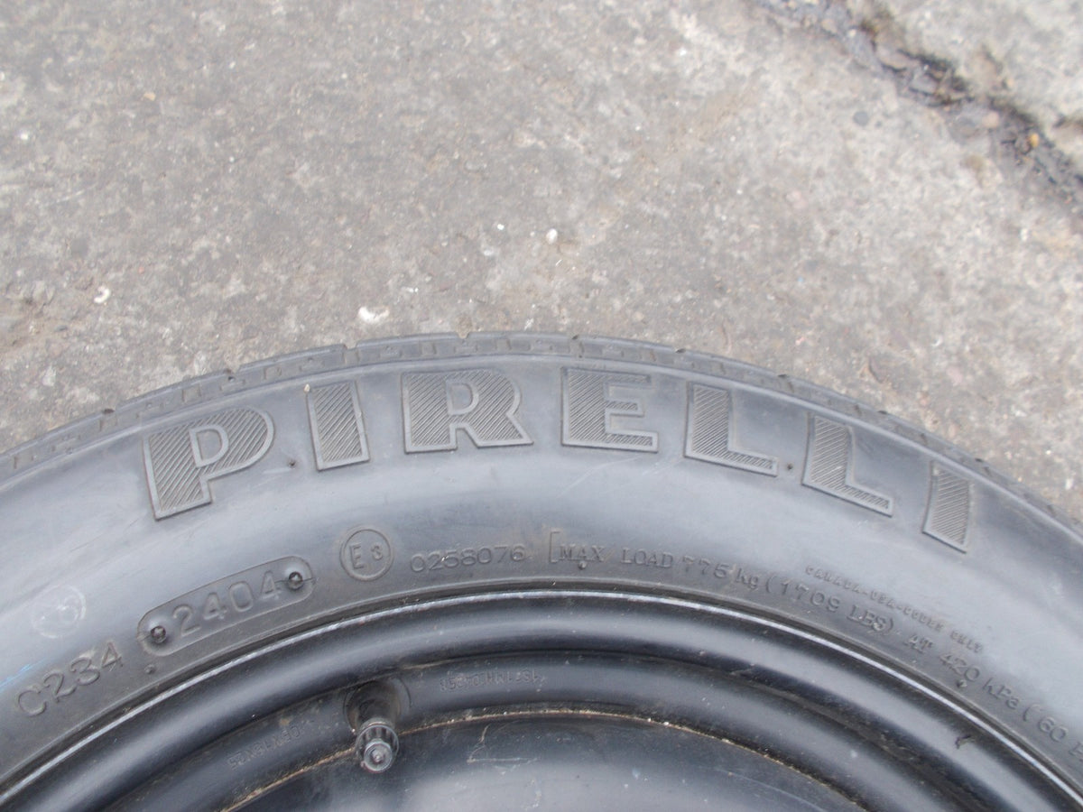 JAGUAR PIRELLI  16 INCH 5 STUD SPARE WHEEL 125/85 R16