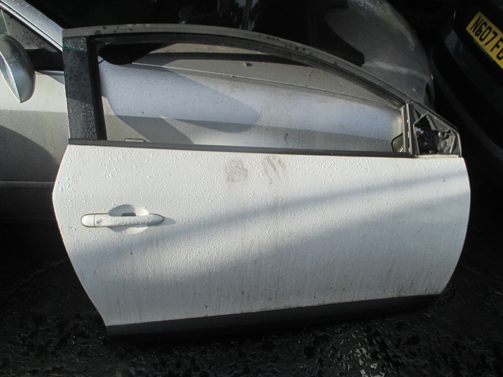 RENAULT MEGANE MK3 2015 3 DOOR OSF DRIVER SIDE FRONT BARE DOOR SHELL FRAME WHITE