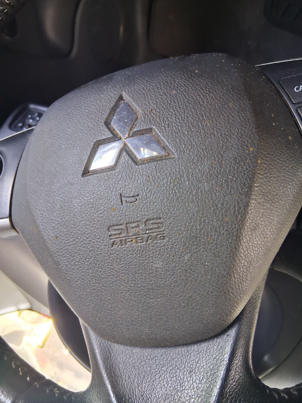 2016 MITSUBISHI MIRAGE MK6 STEERING WHEEL SRS AIRBAG BLACK