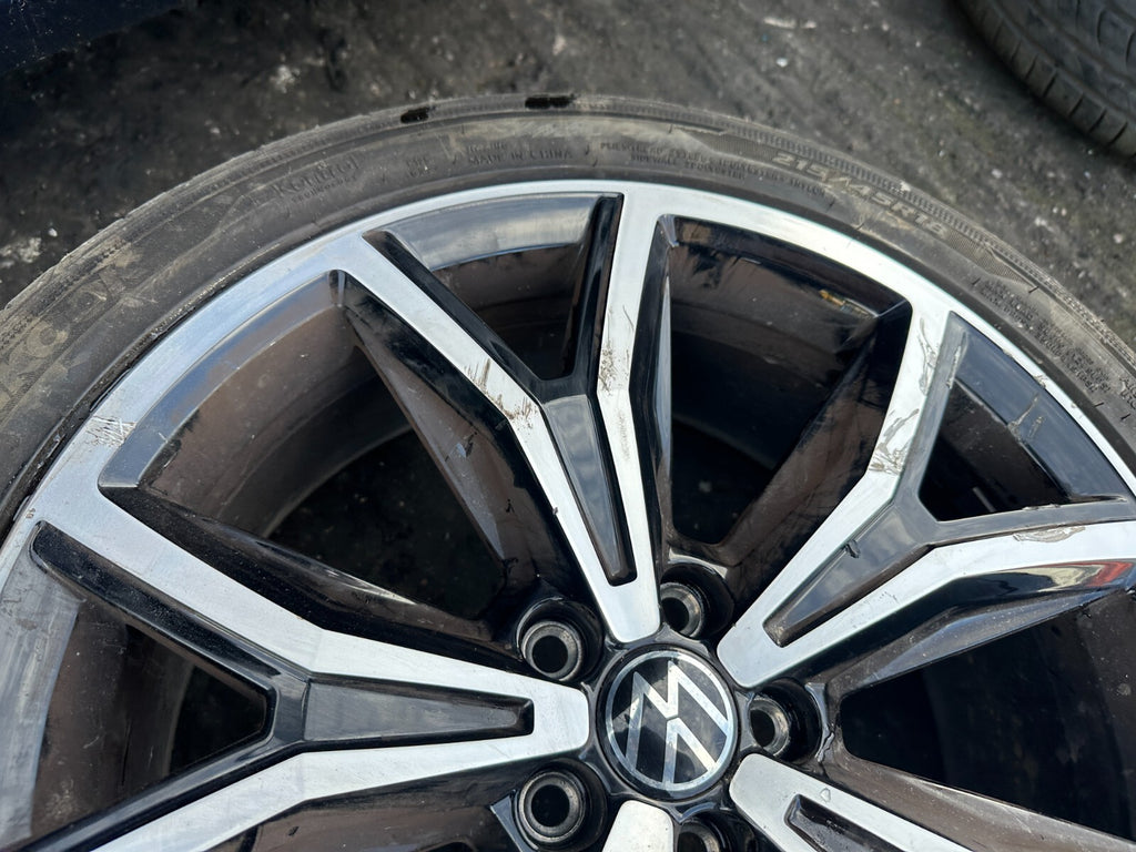 2023 VOLKSWAGEN T CROSS 18 INCH SET OF FOUR ALLOY WHEELS TYRE DIAMOND 215/45R18