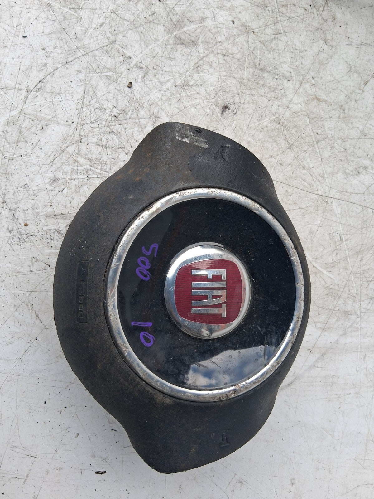2010 FIAT 500 LOUNGE MK1 STEERING WHEEL AIRBAG 735452889