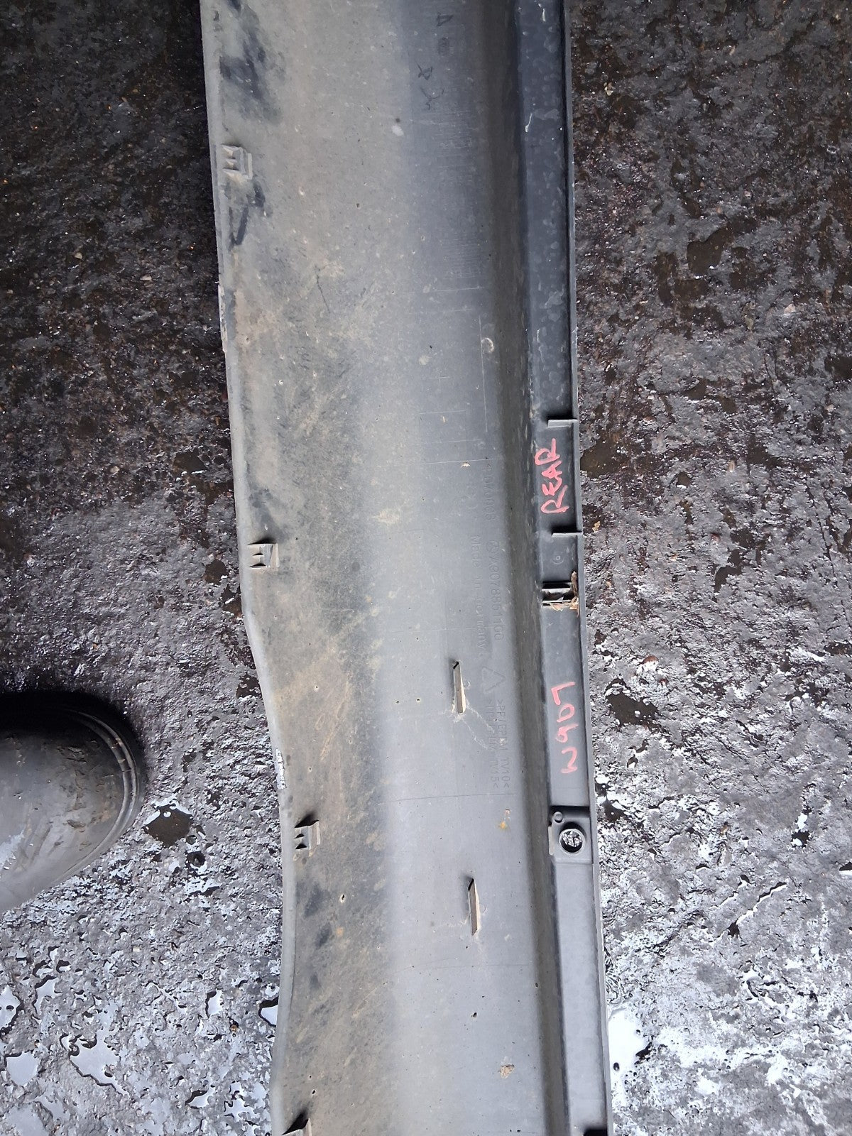 2021 FORD TRANSIT 350 MK8 REAR BUMPER COMPLETE BLACK
