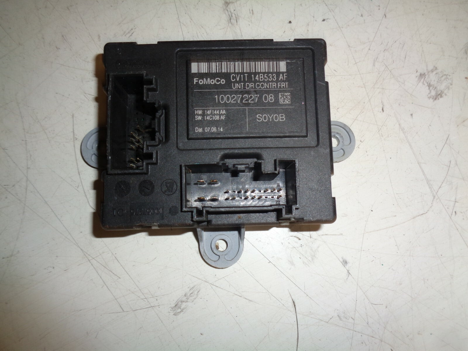 FORD FIESTA MK7 2017 NSF PASSENGER SIDE FRONT DOOR CONTROL MODULE CV1T14B533